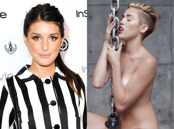 Shenae Grimes, Miley Cyrus, Wrecking Ball Video Shenae Grimes, Miley Cyrus, Wrecking Ball Video